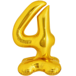 Шар фольгированный Цифра 4 127 см (Золотой)