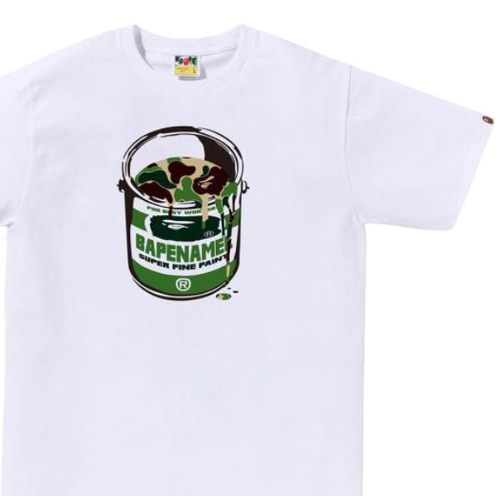 A Bathing Ape Bathing Ape Abc Camo Футболка Cotton Moderate Regular Straight Fit Summer 0zxtem011101q белый зеленый
