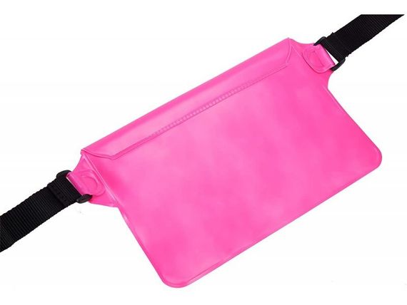 Сумка поясная Cressi герметичная Kangaroo Dry Pouch розовая