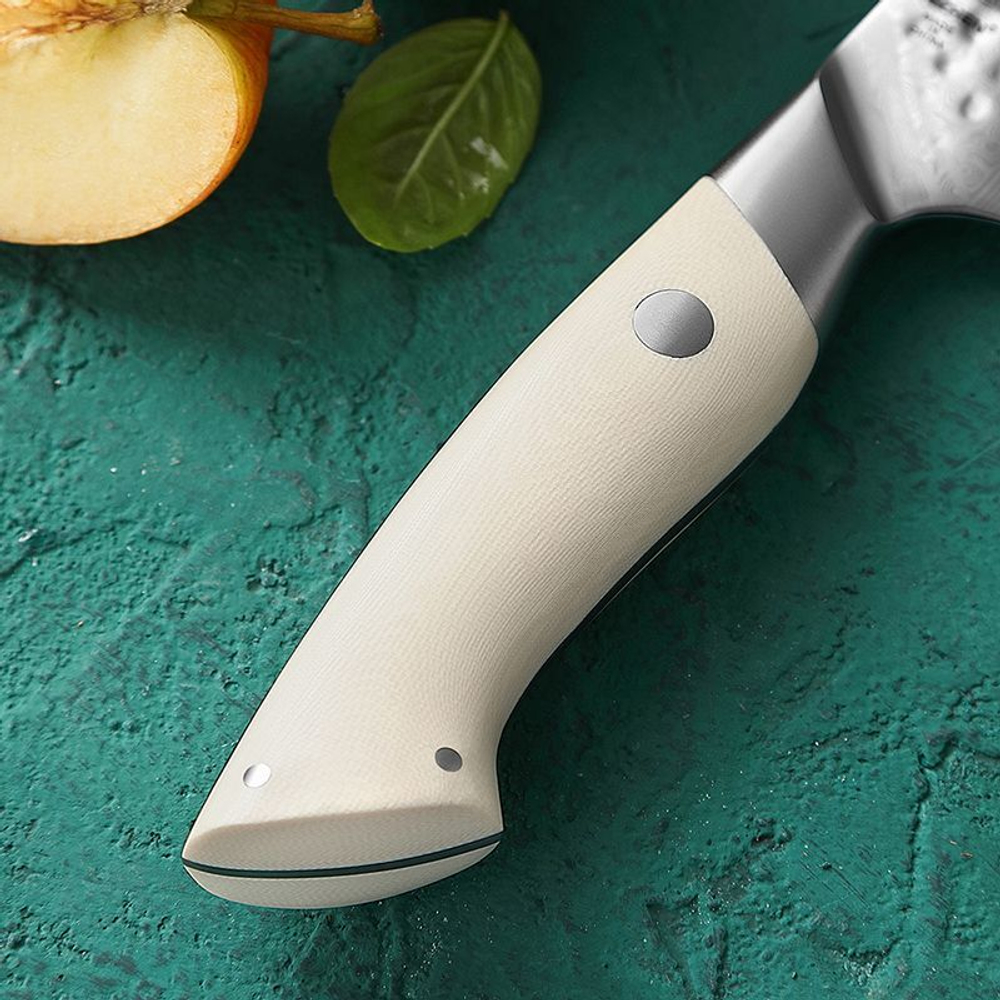 Кухонный нож Hezhen B38H Paring нож 3,5 дюймов клинок 67 Layers Damascus рукоять G10, длина лезвия 9,5 см