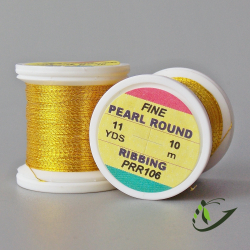 HENDS Люрекс Pearl Round Ribbing Tinsel 11 Yds