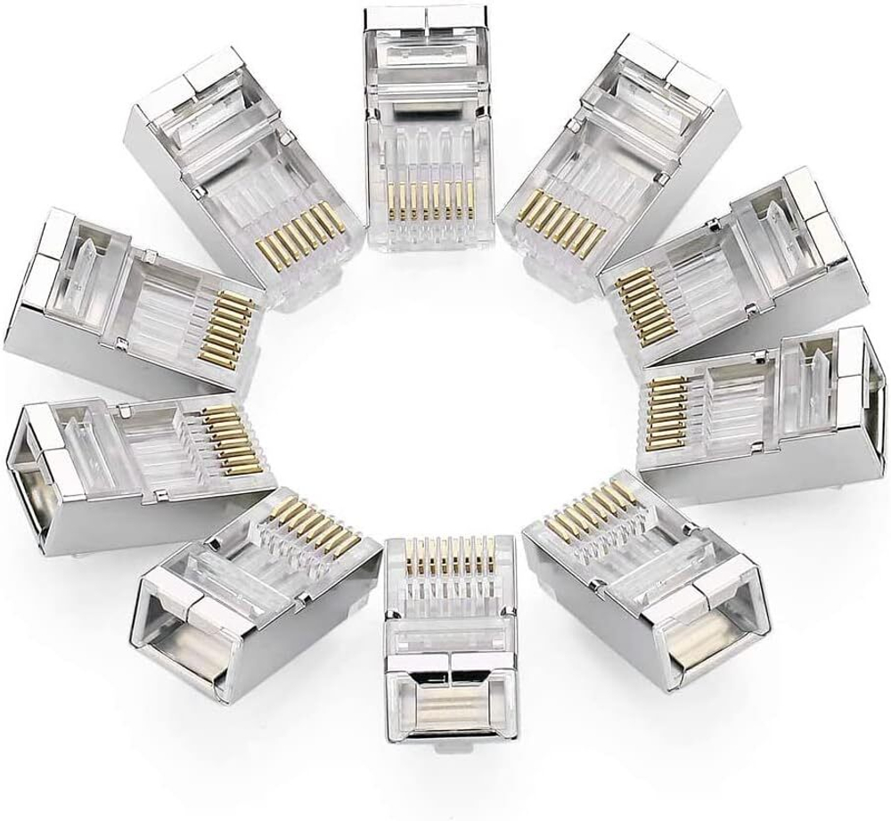 Коннектор RJ-45 (FTP) CAT 6, 10шт., NW111 UGREEN 20333