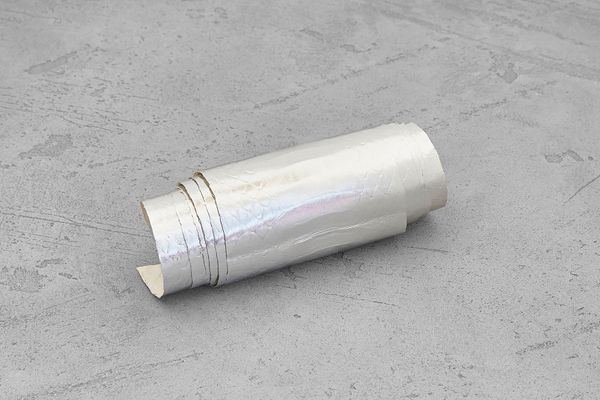 Кожа змеи 580×60-80мм (серебристая глянцевая)