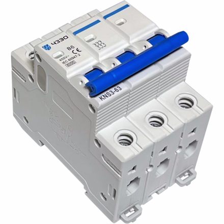 Модульный автоматический выключатель KNS3-63-AC-3P-B6