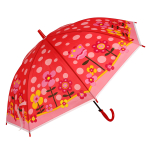 Зонт Цветы голубой, д-50 см, длина 62 см, с-30185