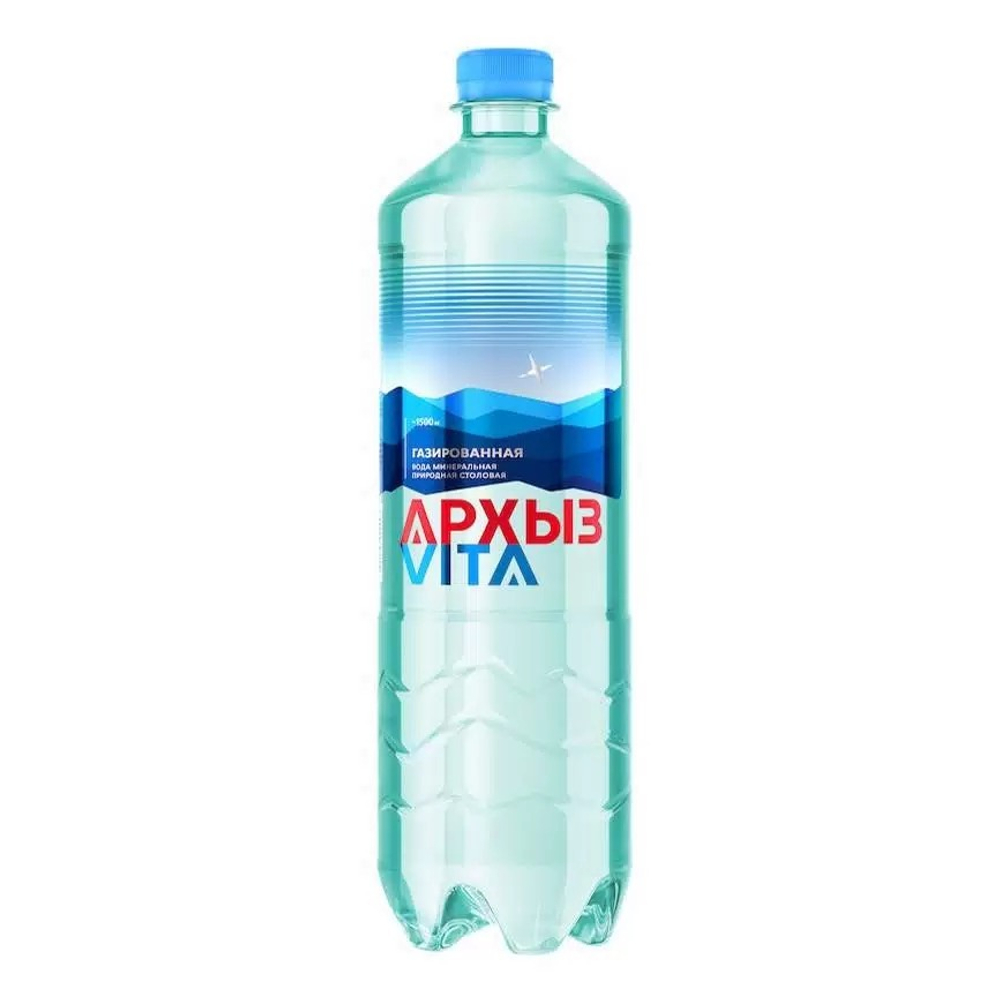 Вода минеральная Архыз Vita газированная 1,5 л