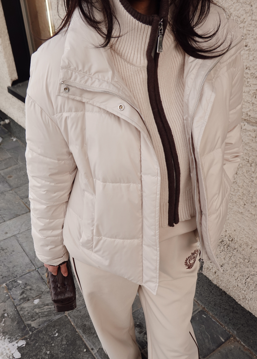 Куртка демисезонная с манишкой из трикотажа