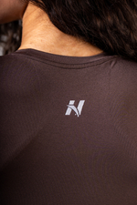 Кроп топ Seamless Short-Sleeve Top POWER 891 Коричневый