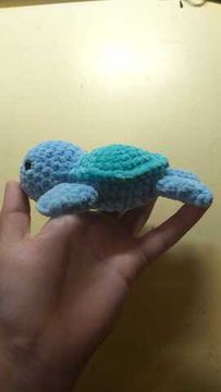 Вязаная игрушка ручной работы "Морская черепашка"