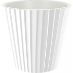 Горшок для цветов пластиковый 3,3л d-19см «Sand» c дренажной вставкой, белый