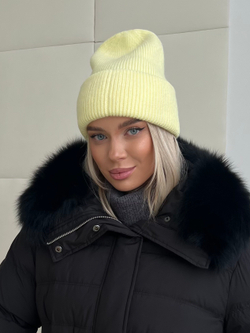 Пуховик Fresh миди с кулиской черный