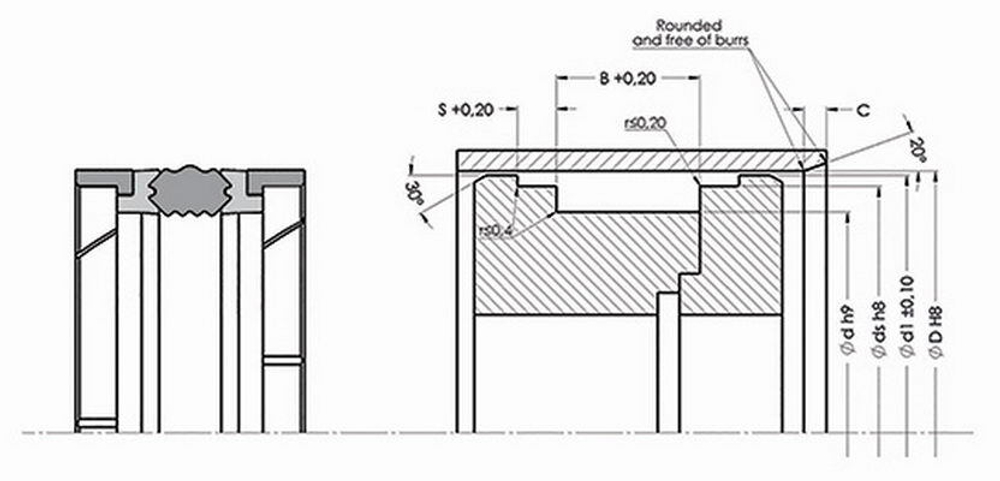 A109 120-100 Компактное уплотнение 120-100-35