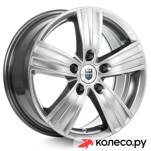 да Винчи (КС528) 7x16/5*108 D67.1 ET43 Дарк платинум