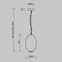 Подвесной светильник Maytoni Bruma MOD397PL-L19CH3K