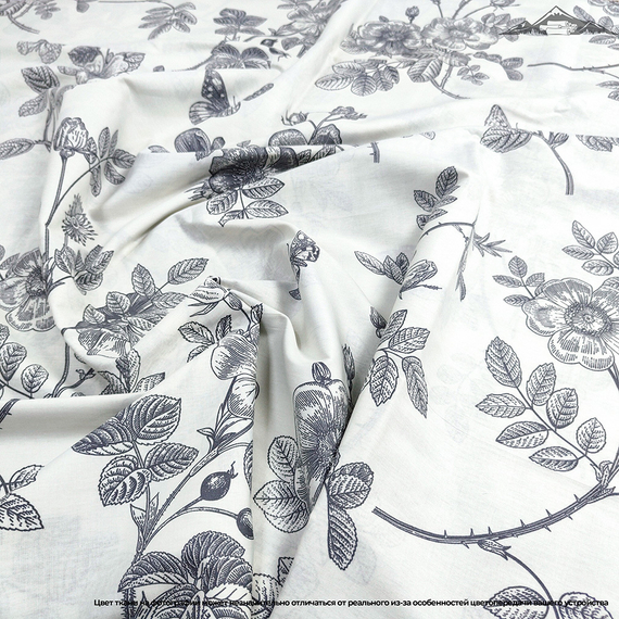 Твил-сатин рис. №10 | ш.235 см | 120 г/м² | хлопок-100%