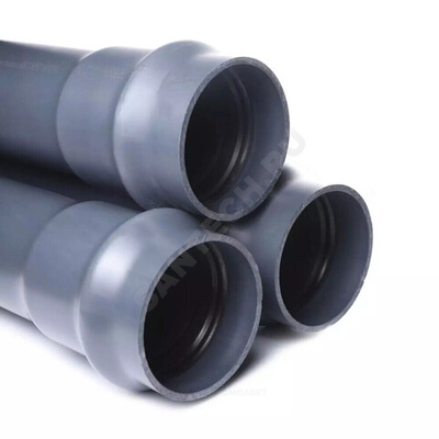 Труба НПВХ 125 SDR26 Дн 110х4,2 Ру10 L=3м серая напорная раструбная под соединение с уплотнительным кольцом ГОСТ Р 51613-2000 Aquaviva AQV3110042