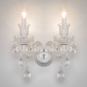 Бра хрустальное 336/2 прозрачный хрусталь Strotskis Gabrielle Bogate's