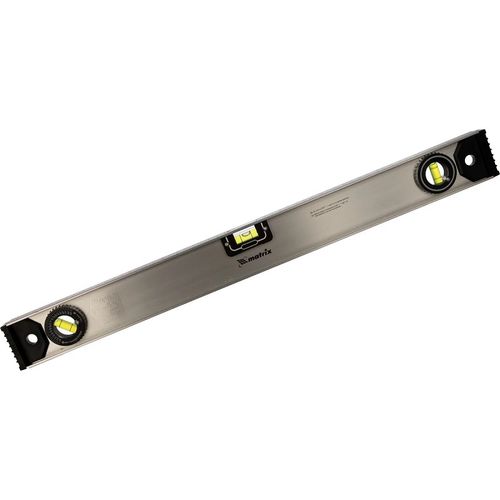 Уровень алюминиевый 600 мм 3 глазка MATRIX Рельс