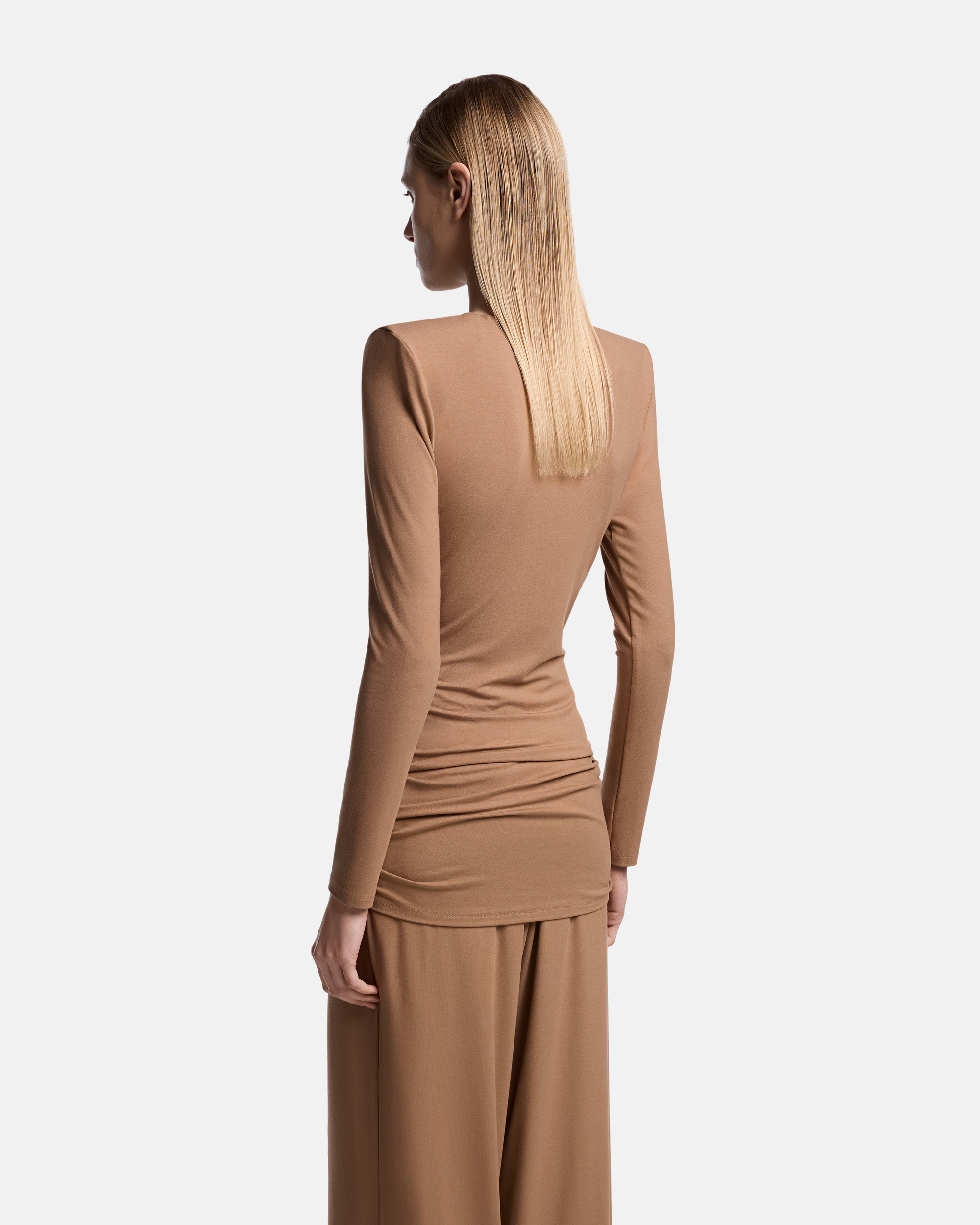 ПЛАТЬЕ-ЛОНГСЛИВ ИЗ ТРИКОТАЖА