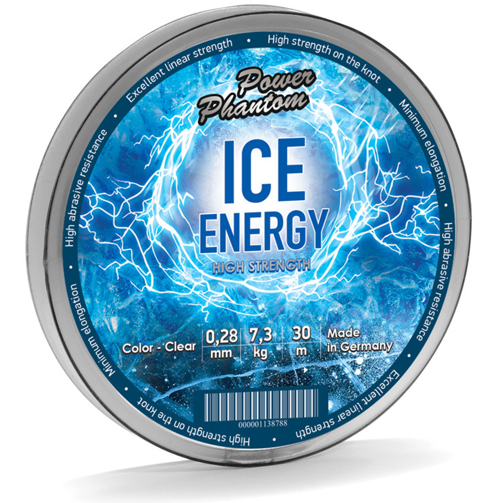 Леска Power Phantom Ice Energy CLEAR 0,28mm, 8,3kg 30m