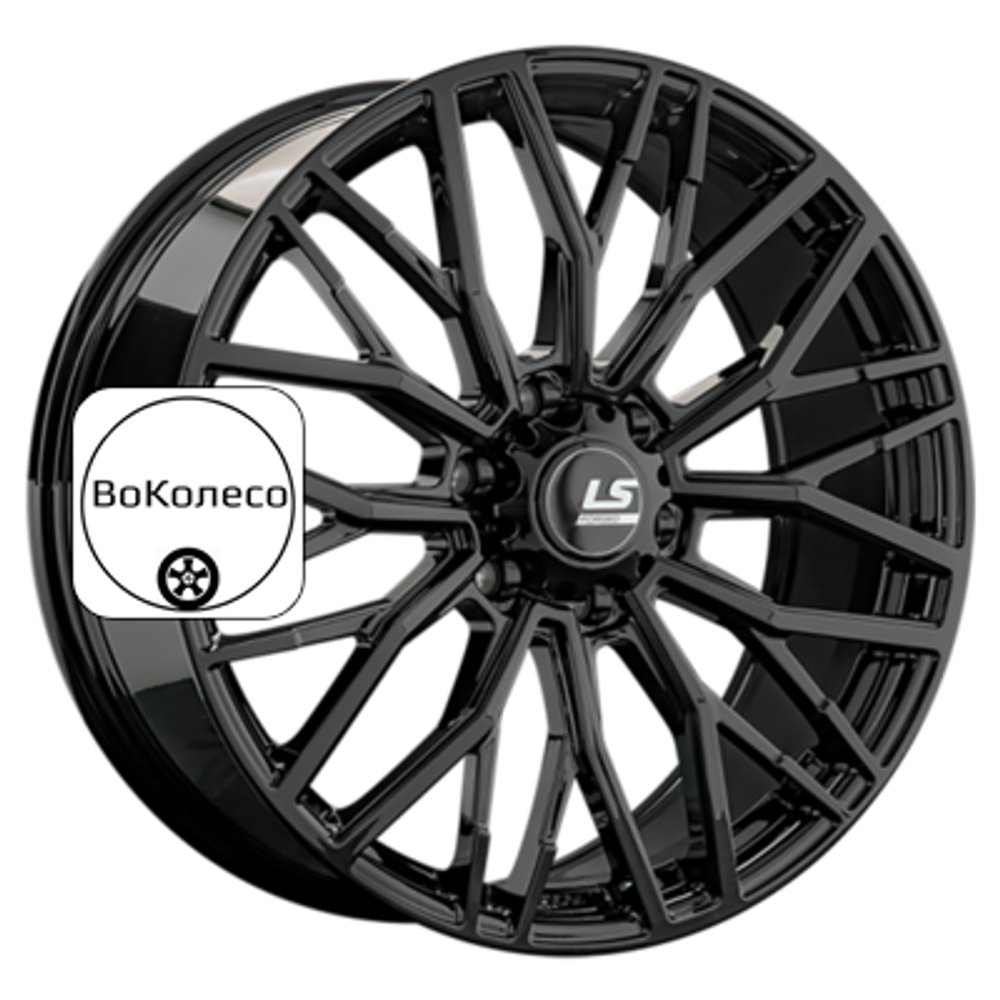 8,5x20/6x139,7 ET25 D106,1 LS FG33 BK (конус, Колпак+лого) LS Forged