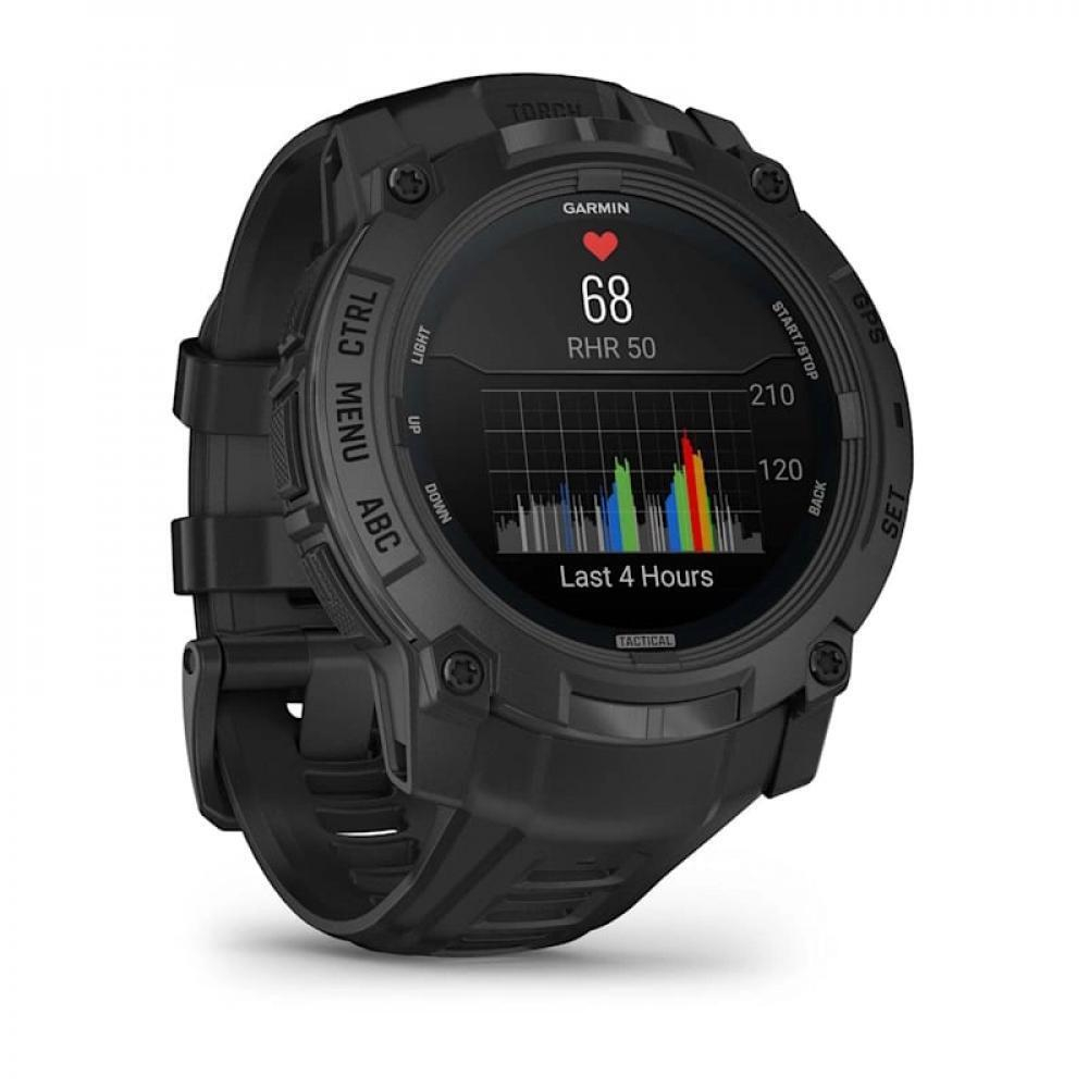 Умные часы Garmin Instinct 3 Amoled Tactical 50 mm black with black band