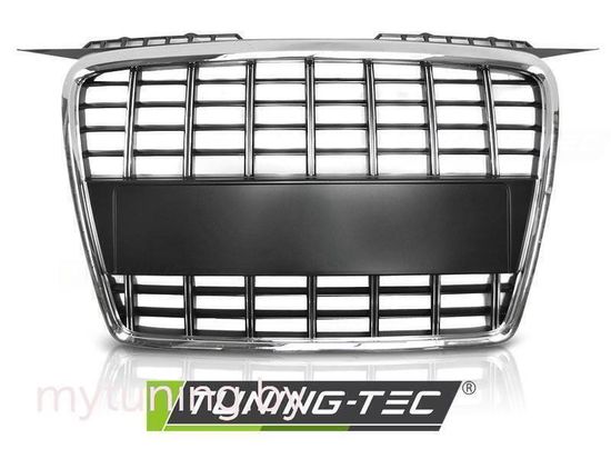Решетка радиатора S8 LOOK CHROME BLACK для Audi A3 8P