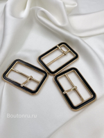 Пряжка золотая с черной вставкой