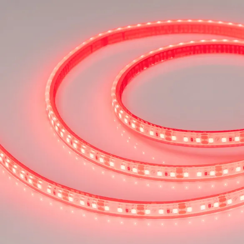 Светодиодная лента герметичная RTW-PFS-A120-11mm 12V Red (9.6 W/m, IP68, 2835, 5m) (Arlight, -) 033793