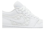 Кроссовки Jordan Air Jordan 1 Low Quilted "Triple White" (Женская размерная сетка)