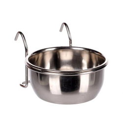 Flamingo Миска с держателем для клетки AVARO HOOK INOX 10см, 290мл