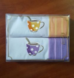 Комплект кухонных полотенец 2шт 50х70 Dreams Tazzina As-235-32