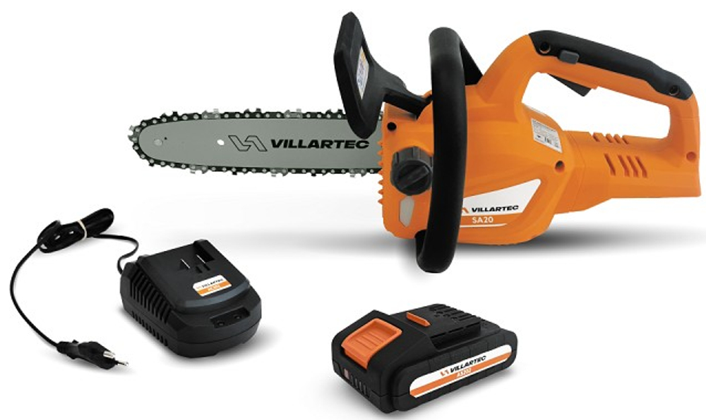 Пила цепная аккумуляторная VILLARTEC SA20Set (SET: AS202, AC202)
