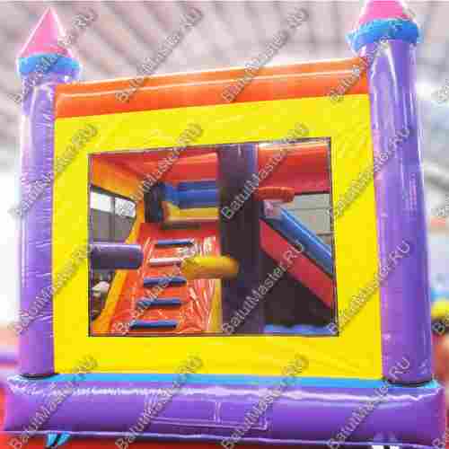 Коммерческий батут "Башня розовой феи", 4*3*4 м