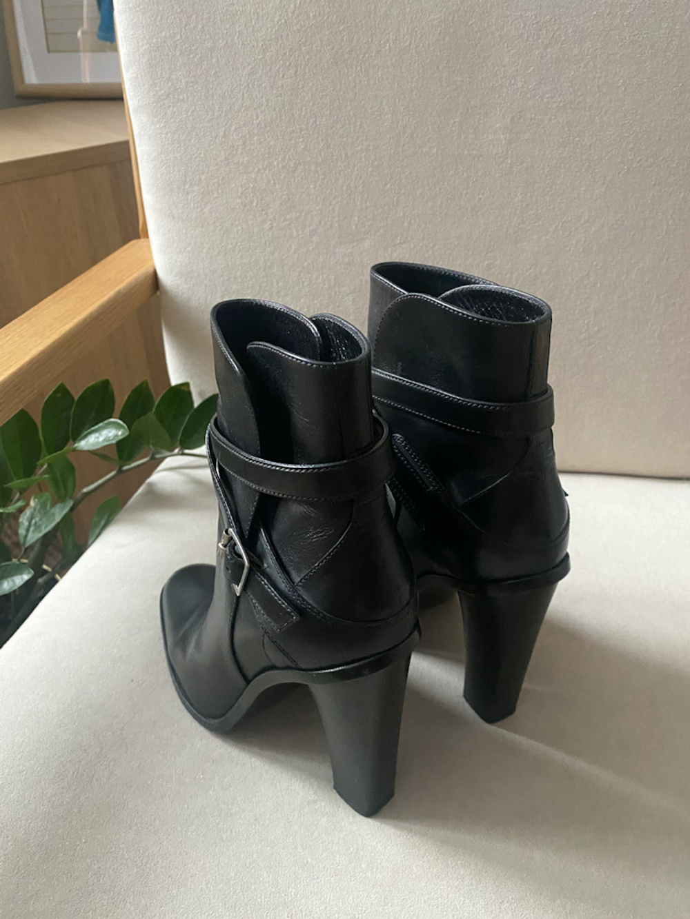 Кожаные ботинки Saint Laurent, 38