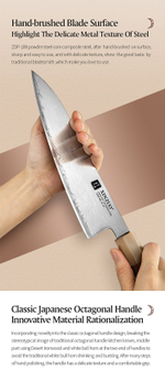 Кухонный нож Xinzuo X05Z Chef нож 8,3 дюймов клинок ZDP189 рукоять железное дерево и кость, длина лезвия 21 см