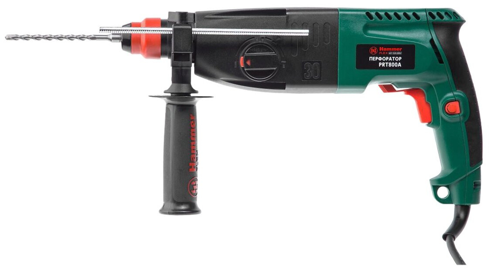 Перфоратор Hammer PRT800A 800 Вт SDS+ 26мм 0-1245об/мин 2.6Дж 3 режима коробка
