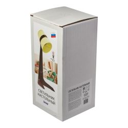 ULO-K22 D-E14-A BLACK-CREAM Светильник настольный. 40W. Цоколь E14. Механический выключатель. Черный с кремовым. ТМ Uniel