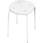 Табурет с пластмассовым сиденьем (ТП02/Б белый)