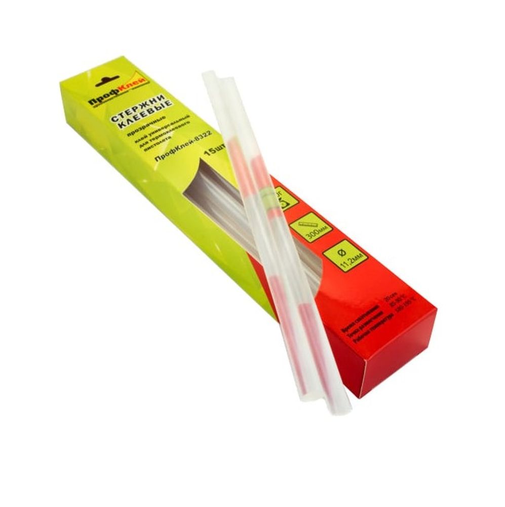 Клеевые стержни, d 11,2 мм, L 30 см, прозрачный