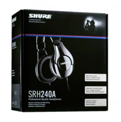 Shure SRH240A-BK-EFS (черный) профессиональные наушники закрытого типа, адаптер 6,3 мм в комплекте