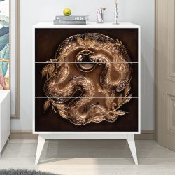 Комод Яблоко Евы с 3 ящиками Айс