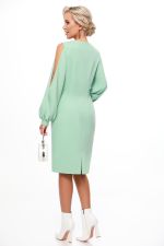 Платье приталенное с разрезами на рукавах DStrend (Акция)