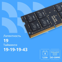 CBR DDR4 SODIMM 8GB CD4-SS08G26M19-01 PC4-21300, 2666MHz, CL19, 1.2V