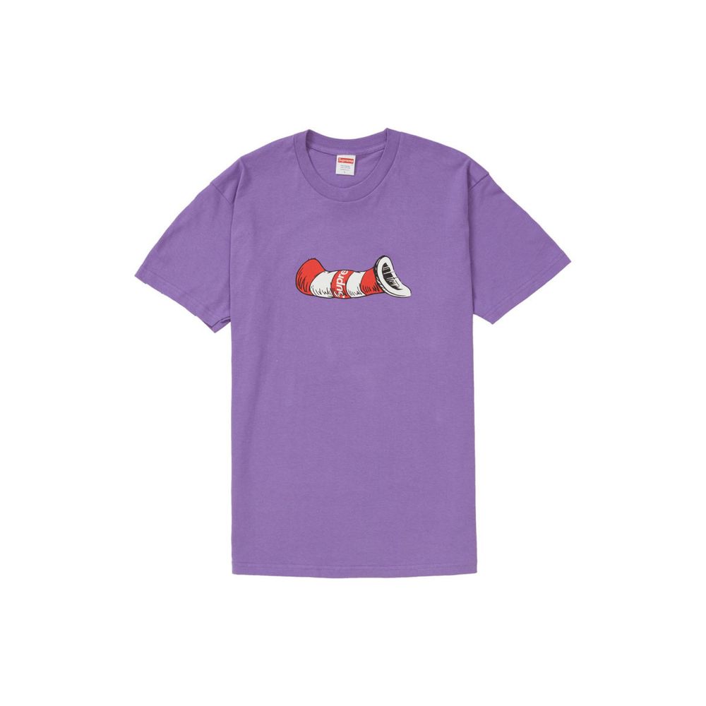 Supreme FW18 Cat in the Hat Tee Purple T