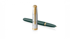 Перьевая ручка Parker 51 Premium Forest Green GT, перо: F чернила: Black,Blue, в подарочной упаковке.