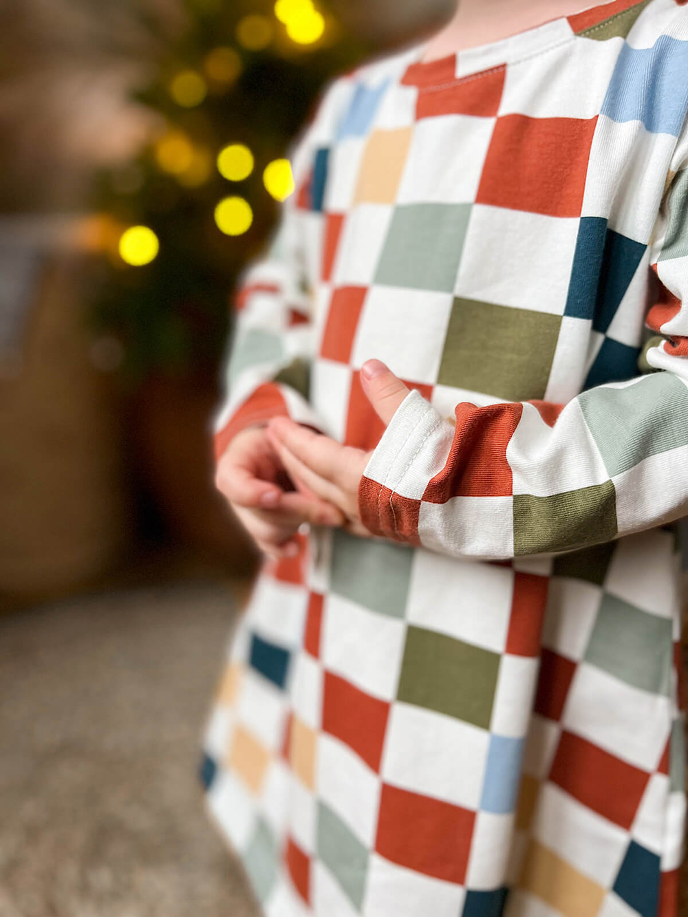 Платье трапеция Mjölk Шахматы, с длинным рукавом