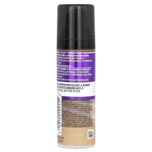 Covergirl, Olay Simply Ageless, тональный крем 3 в 1, оттенок 245 теплый бежевый, 30 мл (1 жидк. унция)