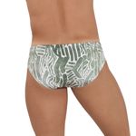 Мужские плавки с принтом цвета хаки Clever WIZARD SWIMSUIT BRIEF 116310