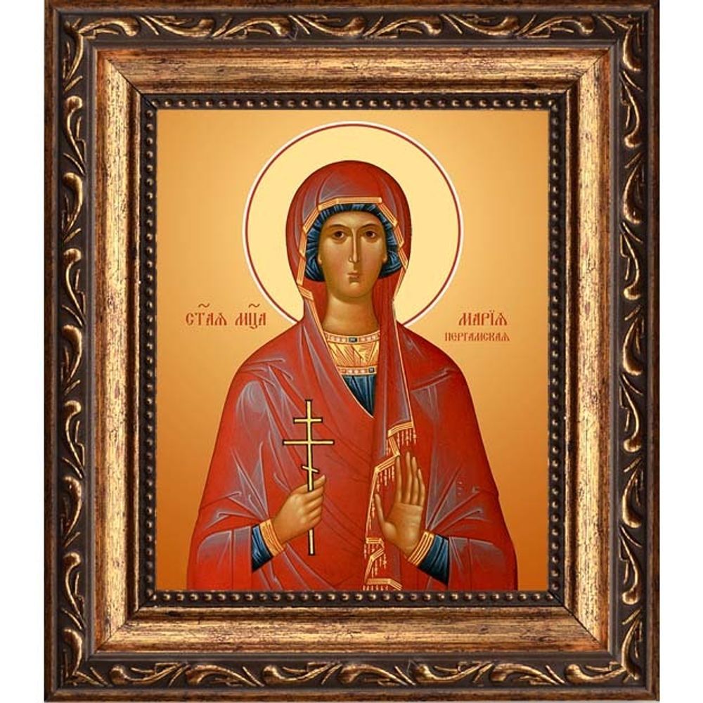 Мария Пергамская мученица. Икона на холсте.